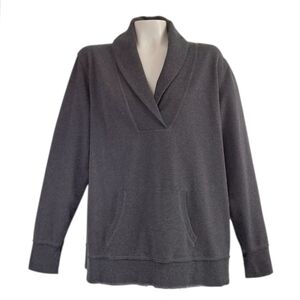 Eddie Bauer Womens Shawl Collar Fleece Cozy Sweatshirt 2XL